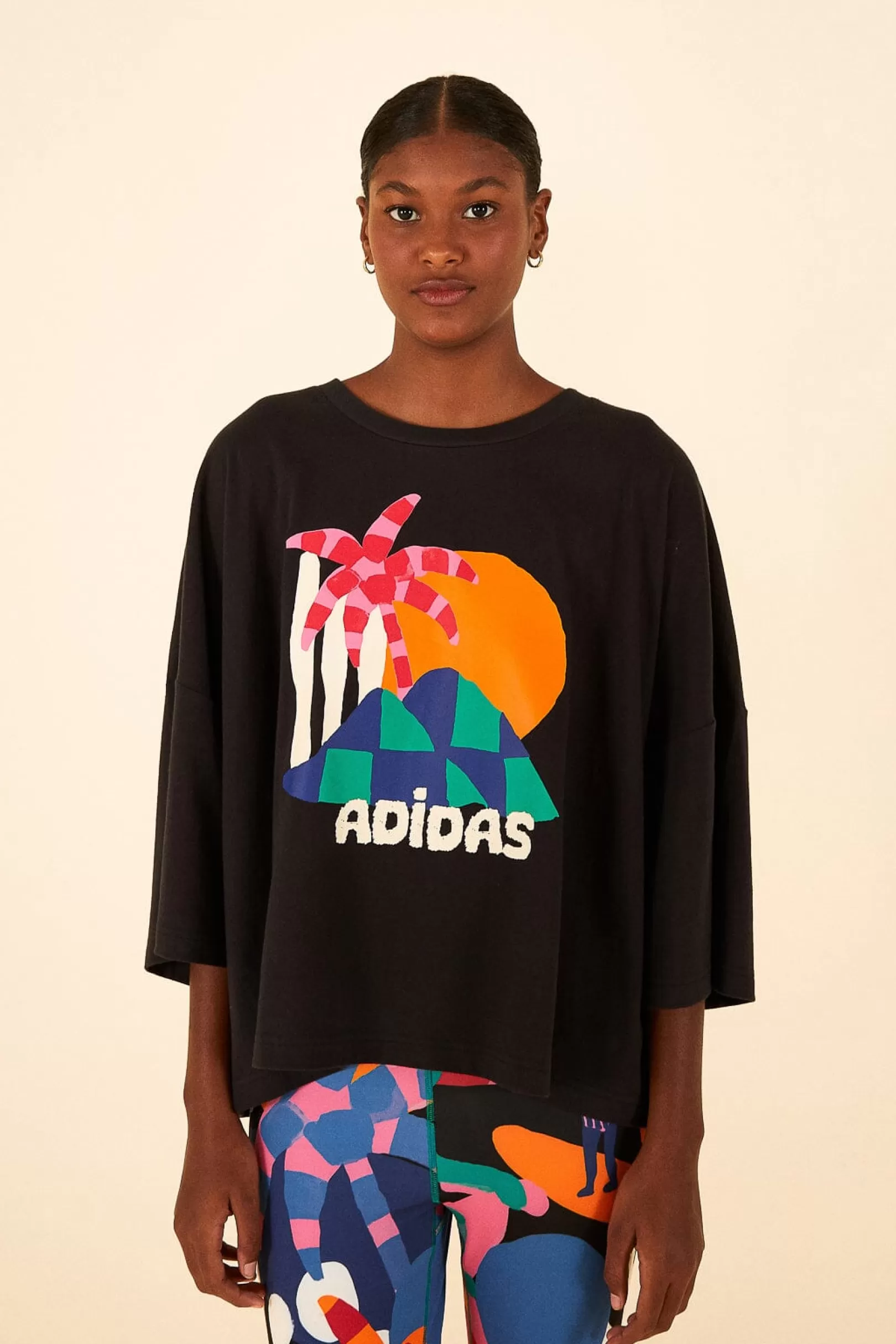 FARM Rio  ADIDAS FARM GFX TEE BLACK Hot