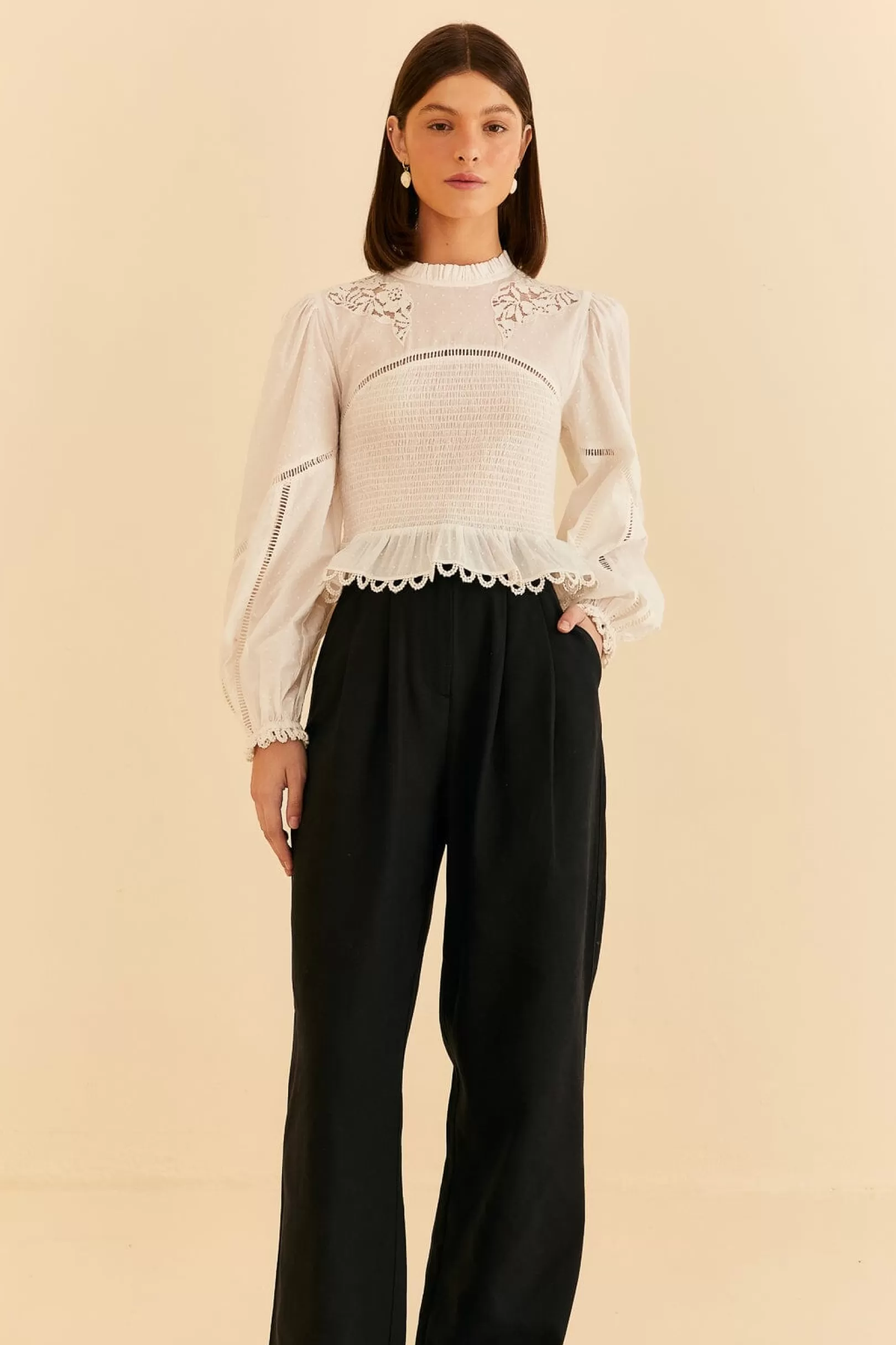 FARM Rio  BLACK LOW WAISTED PANTS Best