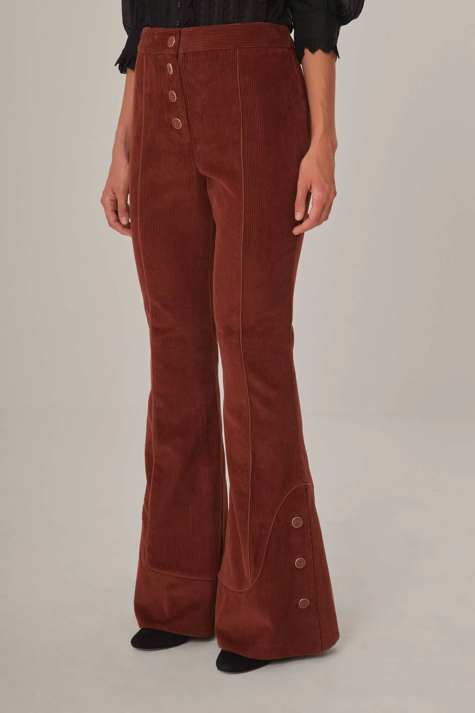 FARM Rio  BROWN FLARE PANTS Sale