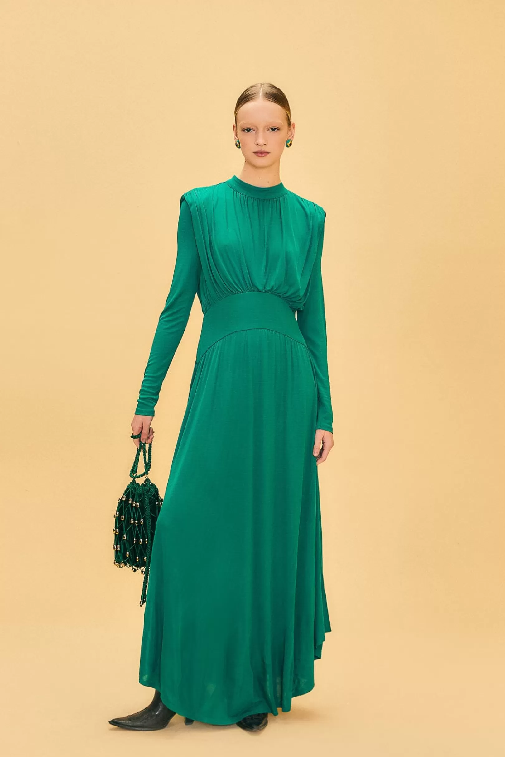 FARM Rio  EMERALD HIGH NECK MAXI DRESS Online