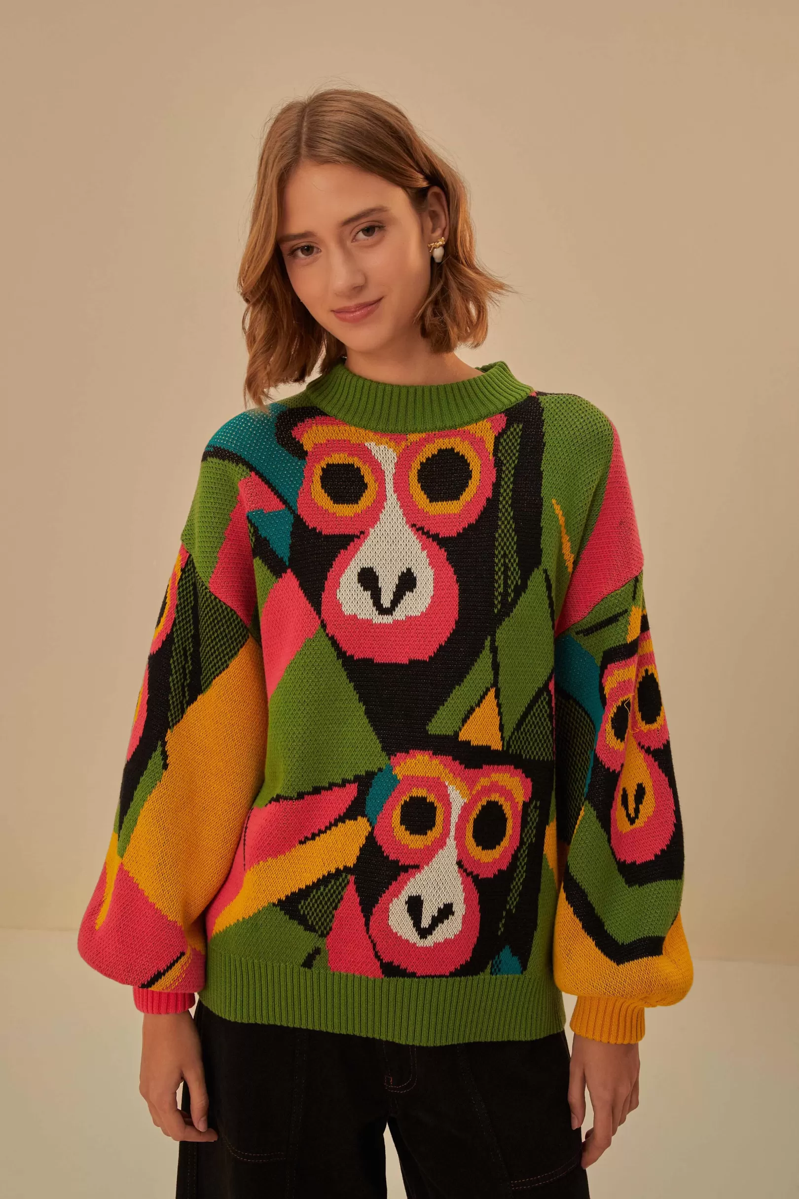 FARM Rio  MACAQUITO KAMBO KNIT SWEATER Online