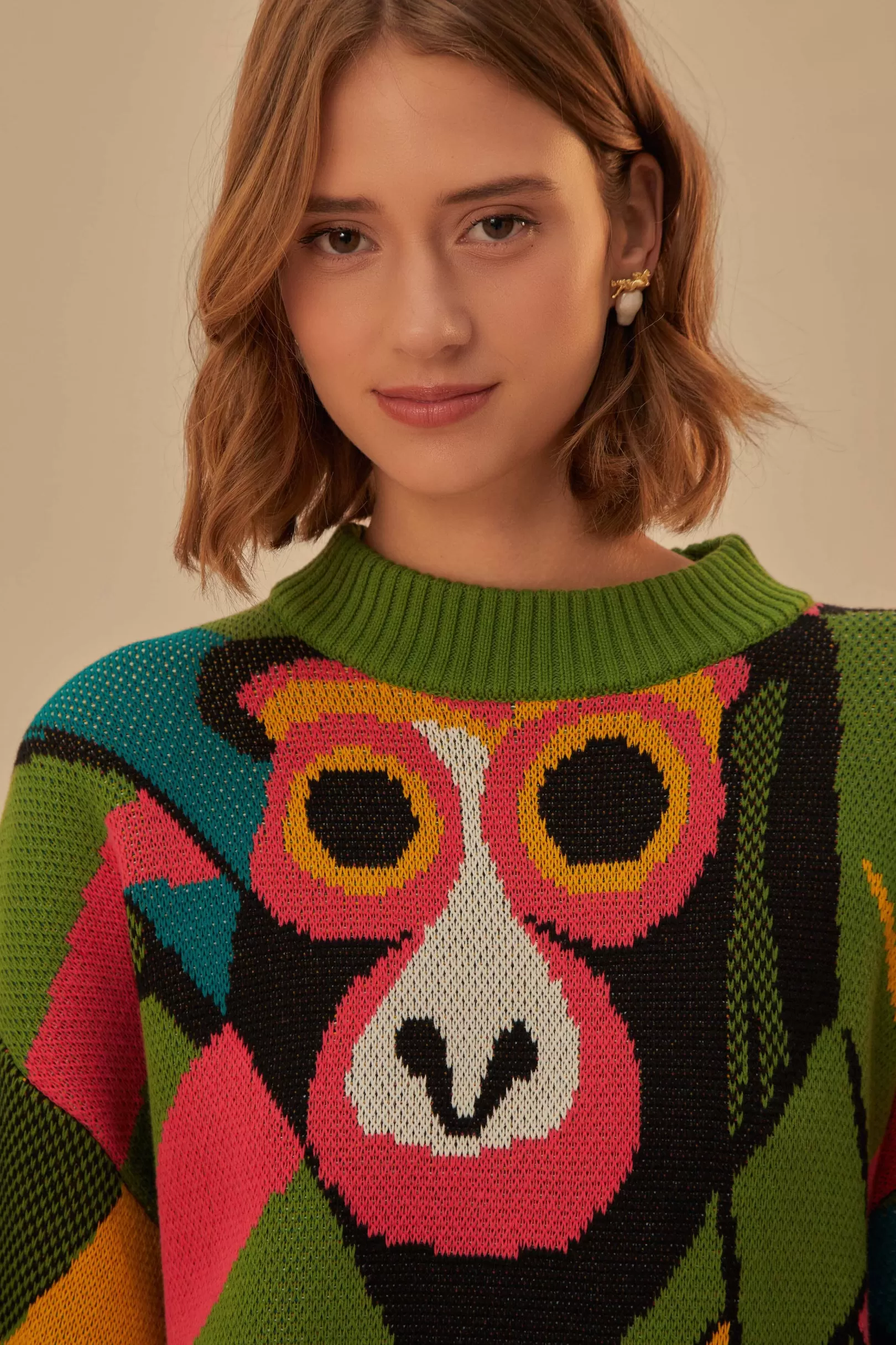 FARM Rio  MACAQUITO KAMBO KNIT SWEATER Online