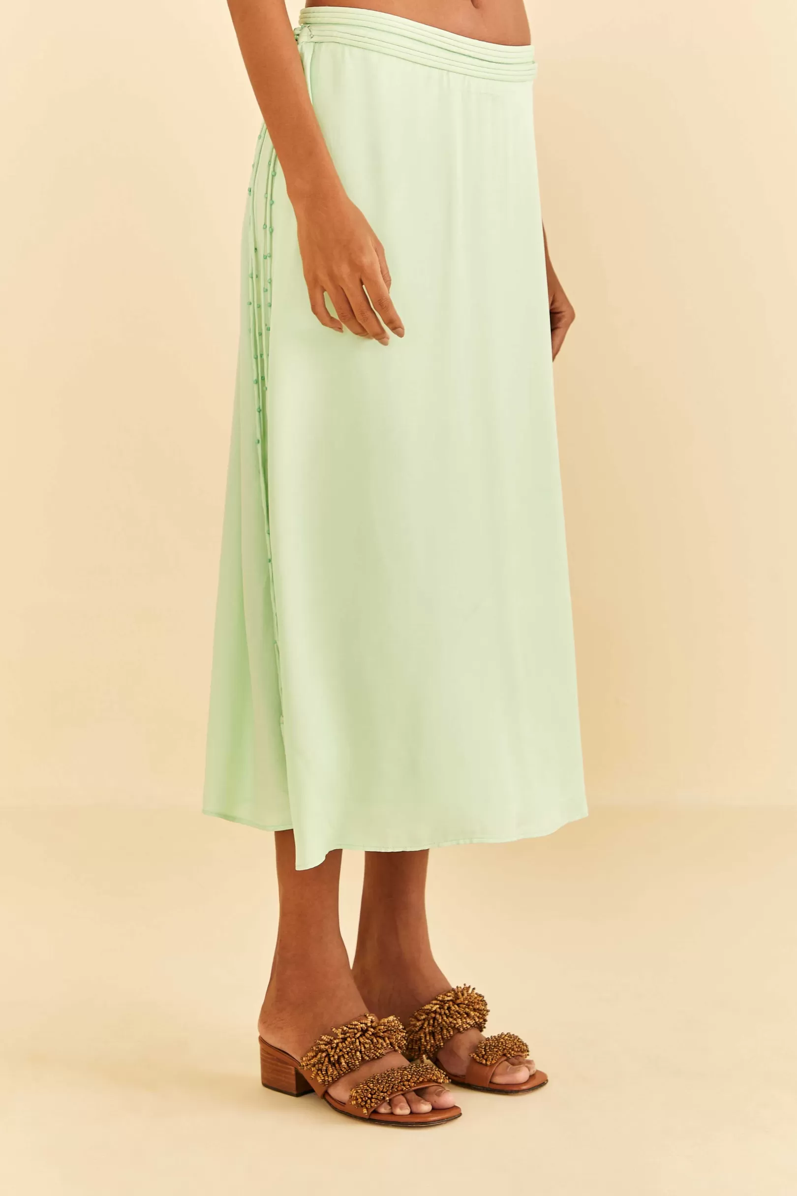 FARM Rio  MINT MIDI SKIRT Cheap