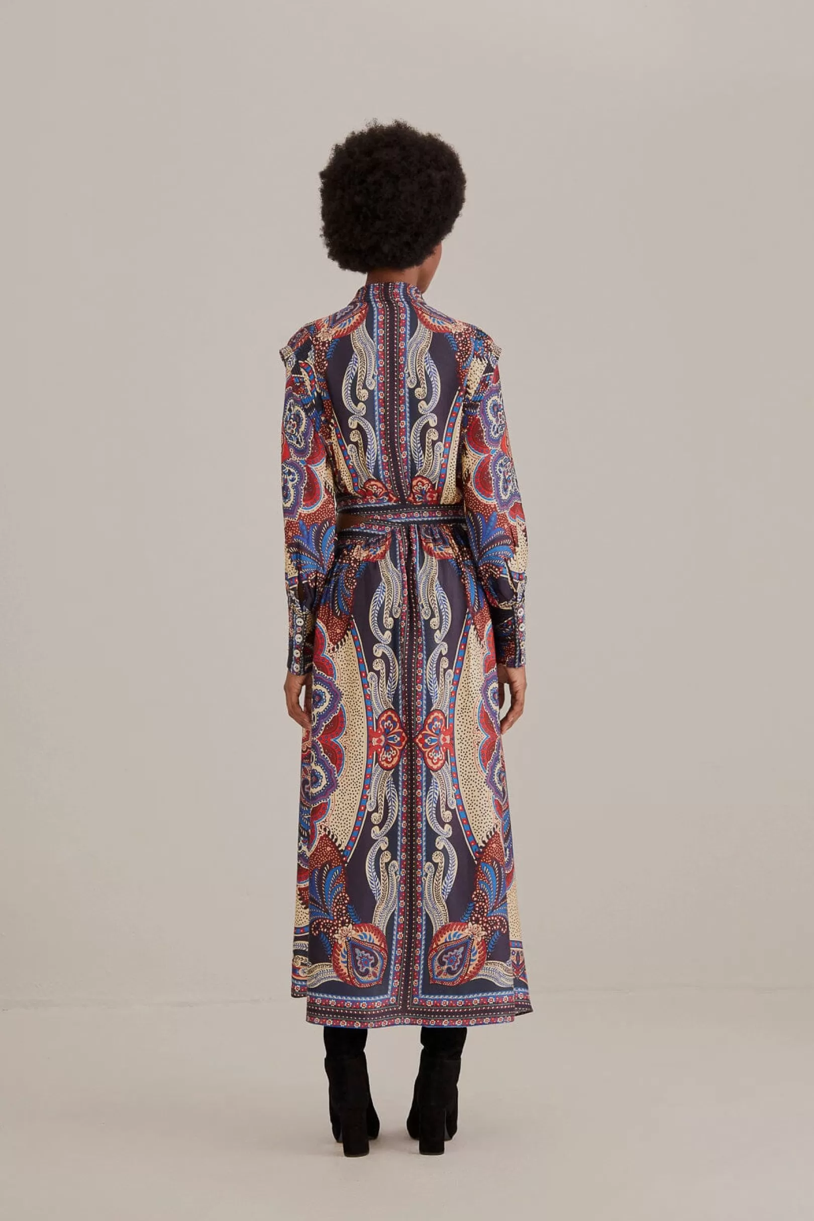 FARM Rio  MULTICOLOR ENERGY SCARF CUT-OUT MAXI DRESS Hot