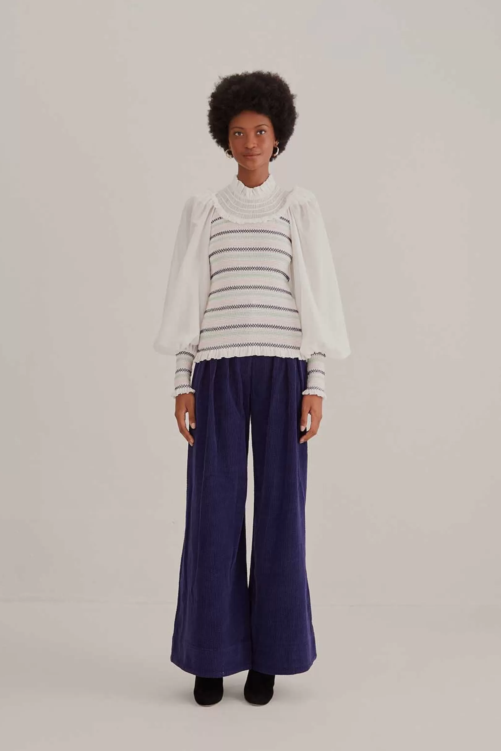 FARM Rio  NAVY BLUE LOW WAISTED TAILORED PANTS Fashion