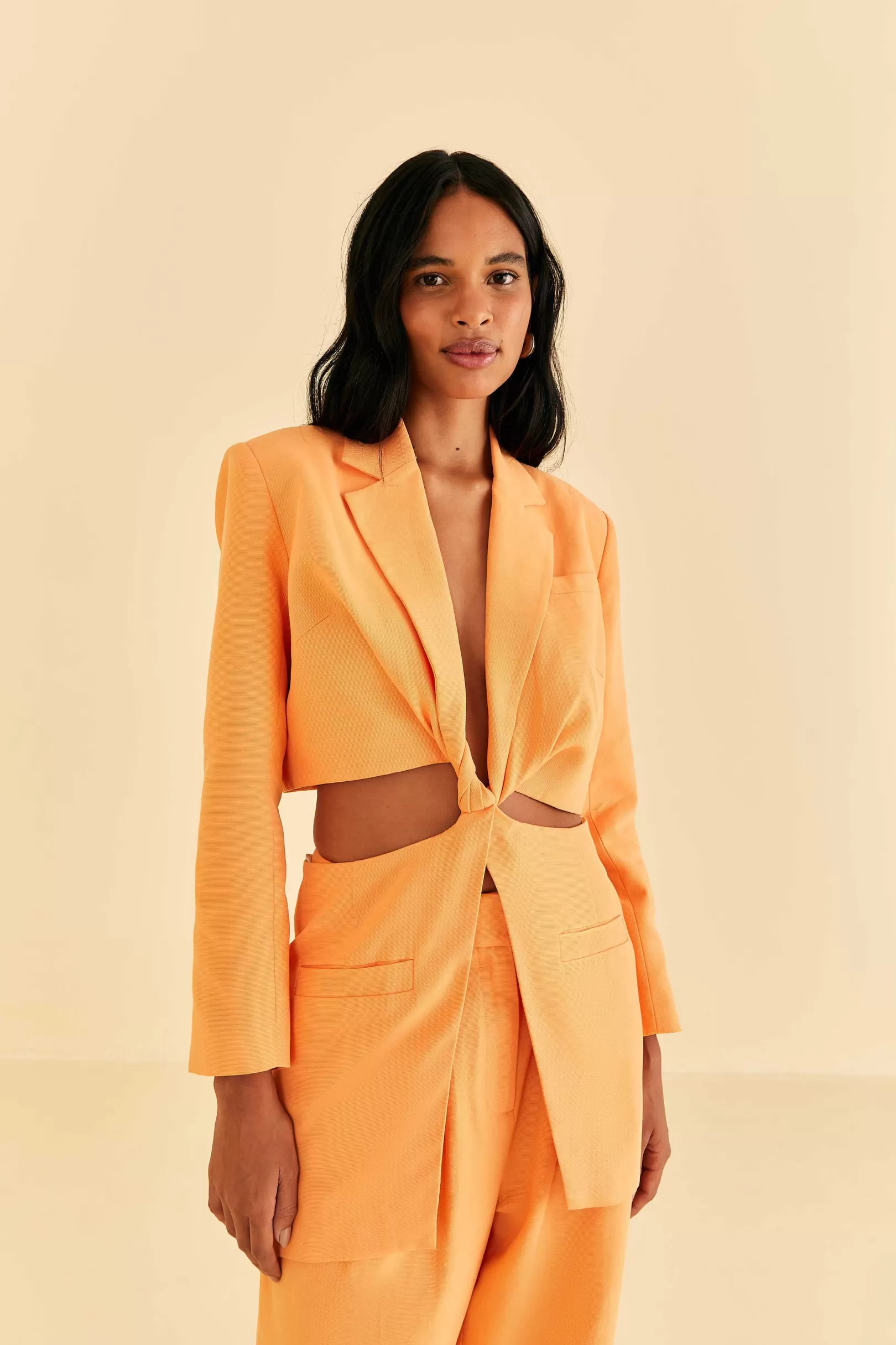 FARM Rio  PEACH CUT OUT BLAZER Best Sale