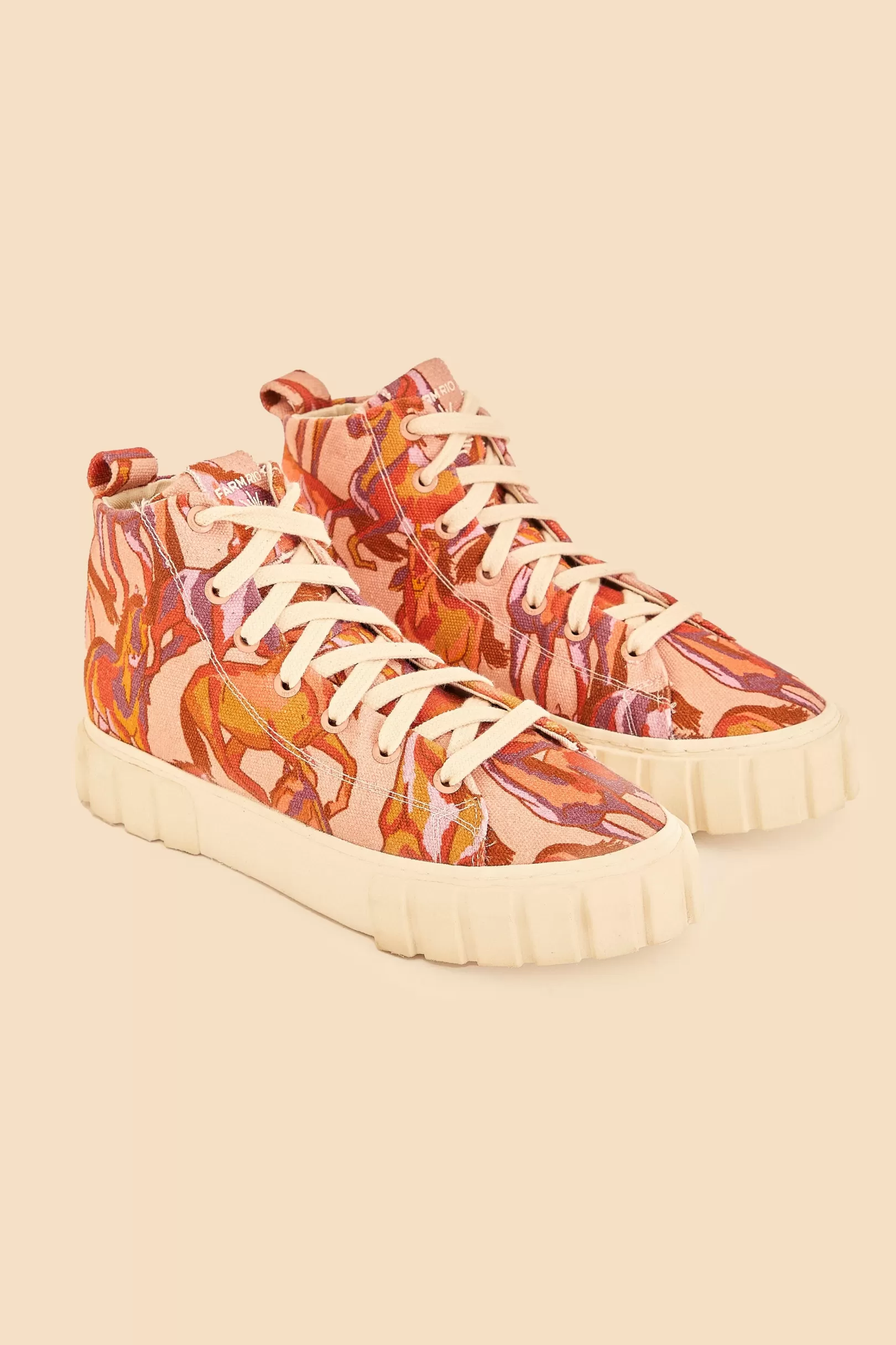 FARM Rio  ROSE WILD HORSES FLATFORM SNEAKER Online